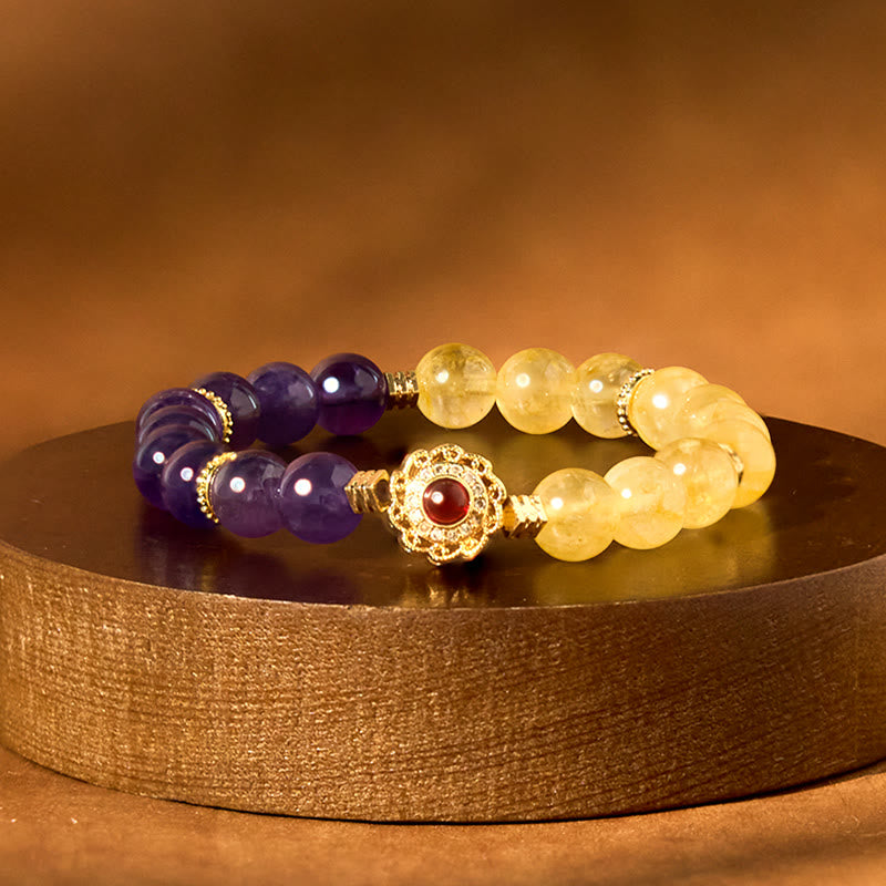 KarmaRipple's Citrine Amethyst Pleasure Bracelet p1