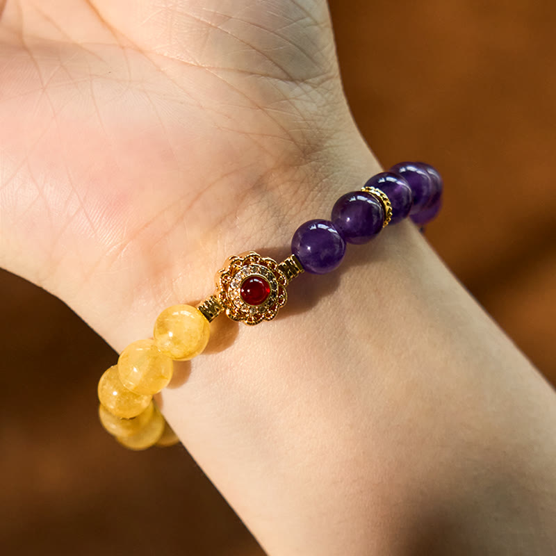 KarmaRipple's Citrine Amethyst Pleasure Bracelet p6