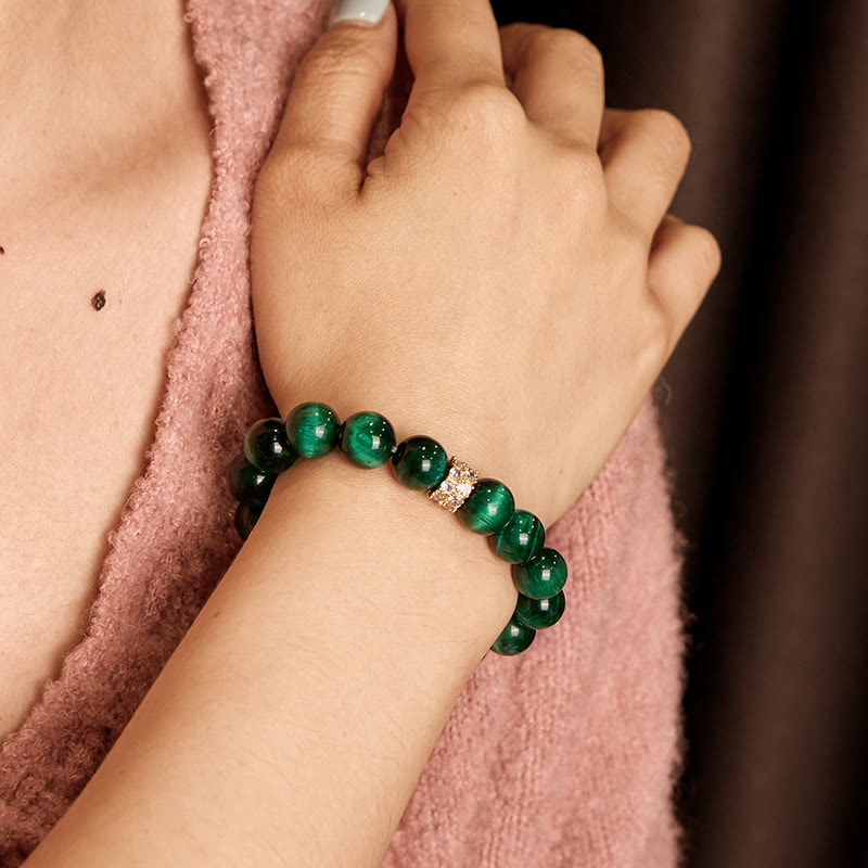 KarmaRipple's Green Tiger Eye Positive Bracelet p6