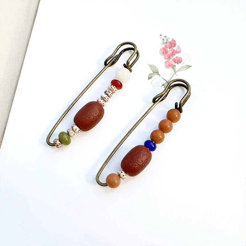 KarmaRipple's Bodhi Seed Agate Calm Balance Brooch p3