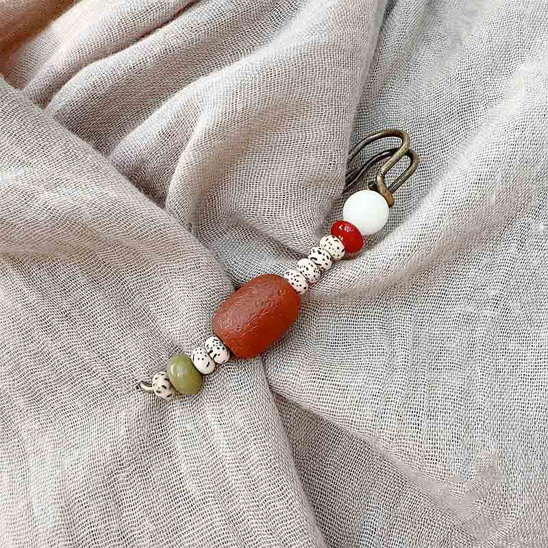 KarmaRipple's Bodhi Seed Agate Calm Balance Brooch p4
