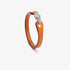 Single Circle-14-16cm / Orange & Engraved Buckle