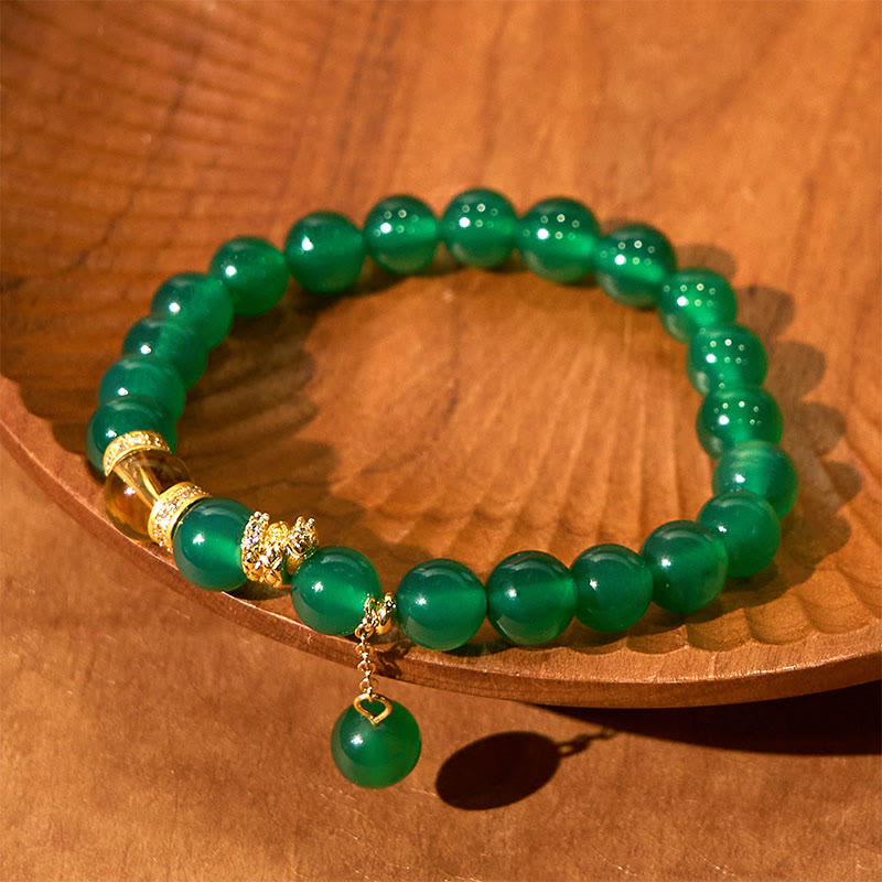 KarmaRipple's Year of the Snake Green Agate Citrine Power Bracelet p3