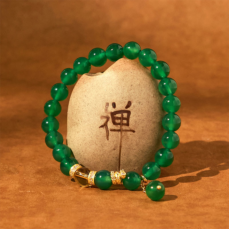 KarmaRipple's Year of the Snake Green Agate Citrine Power Bracelet p5