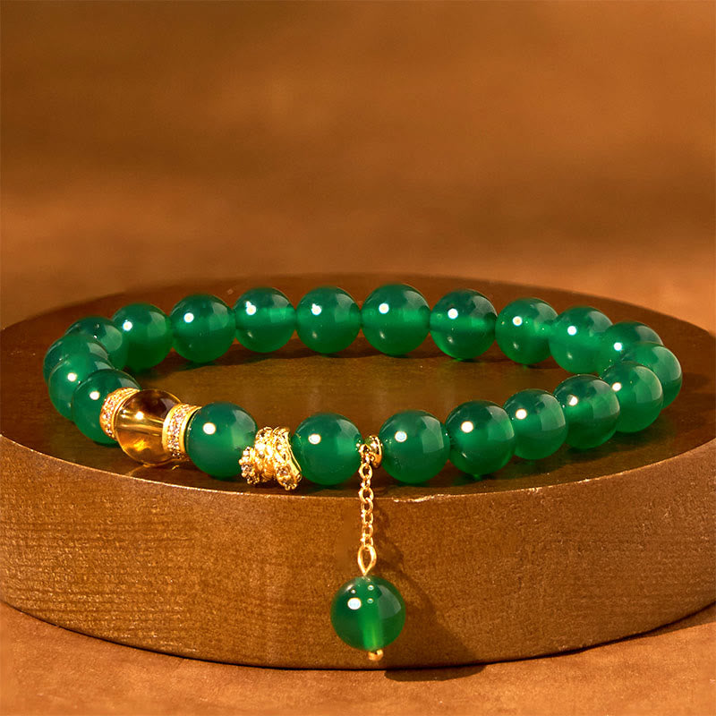 KarmaRipple's Year of the Snake Green Agate Citrine Power Bracelet p4