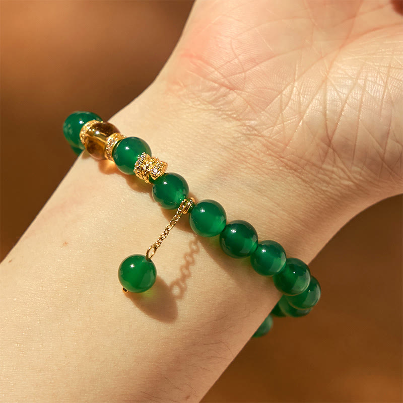 KarmaRipple's Year of the Snake Green Agate Citrine Power Bracelet p6