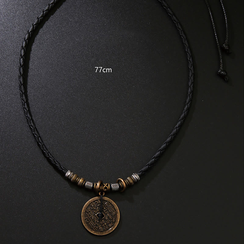 KarmaRipple's Mountain Ghosts Spend Money Bagua Alloy Bronze Coin Balance Pendant Necklace p8