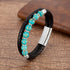 Turquoise(Synthetic) / Silver / 16-18cm
