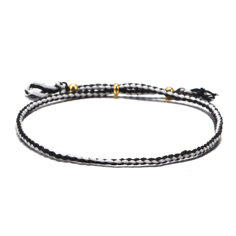 KarmaRipple's Handmade Colorful Rope Woven Tassel Adjustable Balance Bracelet p21