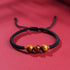 Black Rope / 8mm Three Beads / 18-19cm