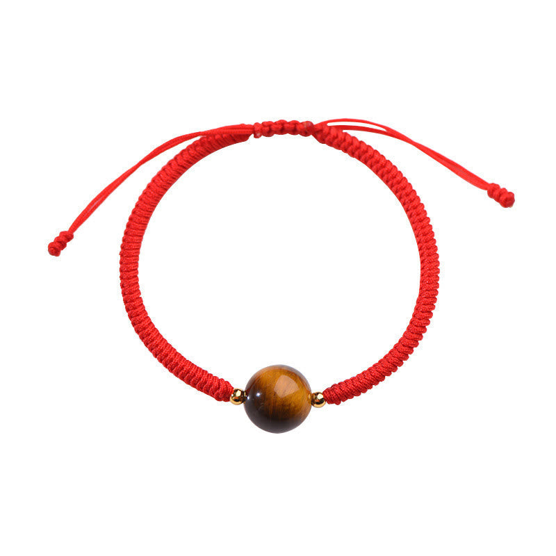 KarmaRipple's Handmade Tiger Eye Bead Fortune Protection Rope Bracelet p13