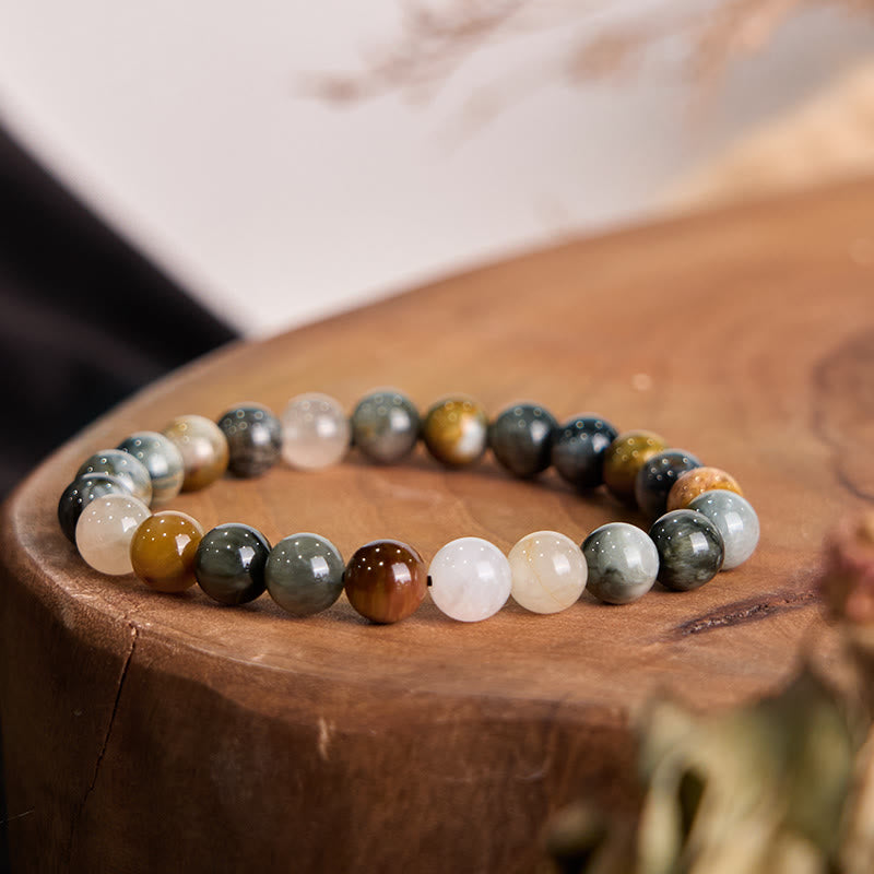 KarmaRipple's Authentic Eagle's Eye Stone Confidence Positive Bracelet p2