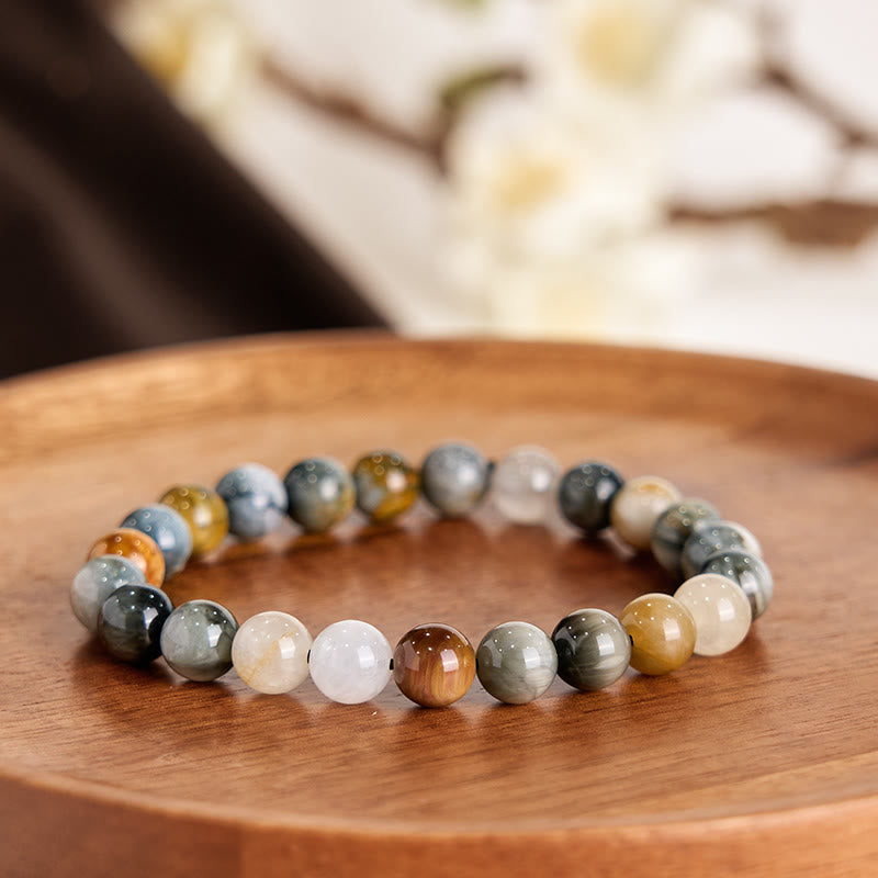 KarmaRipple's Authentic Eagle's Eye Stone Confidence Positive Bracelet p3