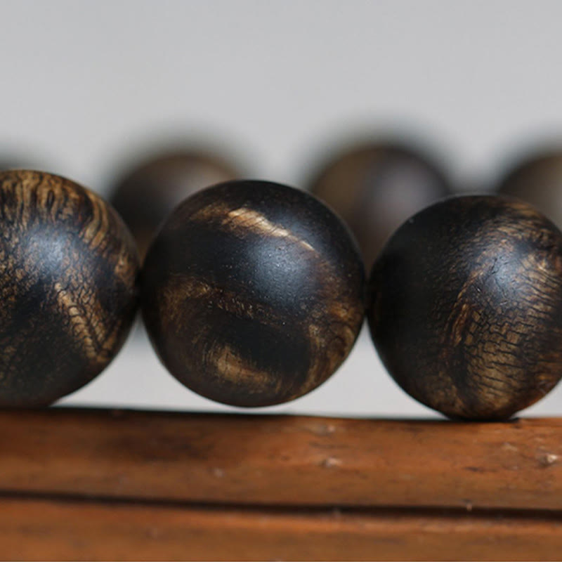 KarmaRipple's Rare Brunei Agarwood Water Ripple Pattern Peace Calm Bracelet p20