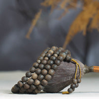 KarmaRipple's Nha Trang 108 Mala Beadwork 8mm Ivory Qinan Vietnam Agarwood Peace Bracelet