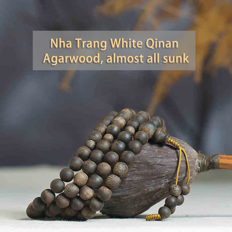 KarmaRipple's Nha Trang 108 Mala Beadwork 8mm Ivory Qinan Vietnam Agarwood Peace Bracelet p8