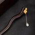 Louts Flower Hairpin With Tassel