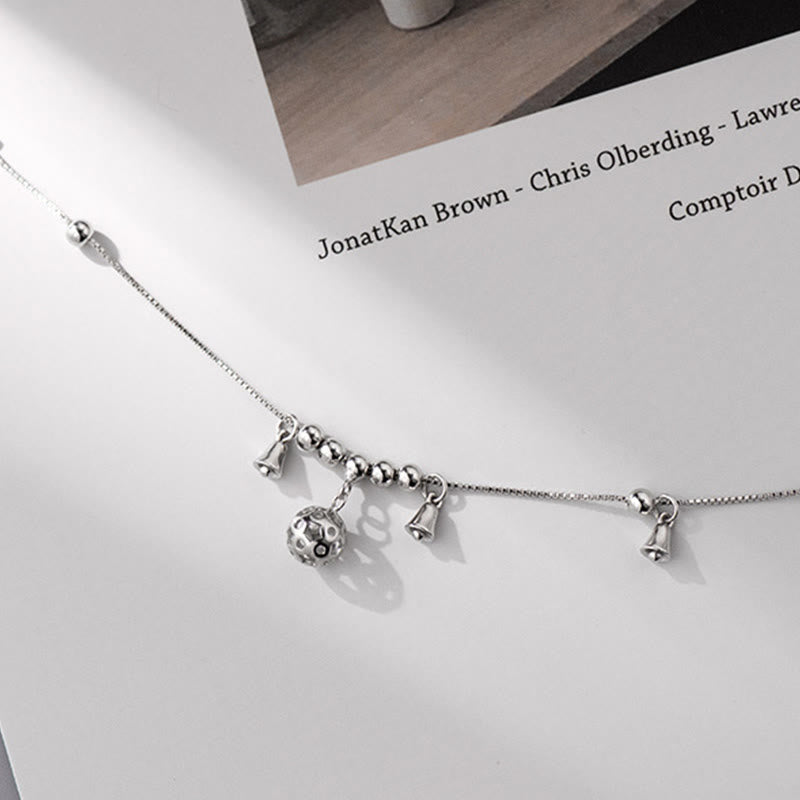 KarmaRipple's 925 Sterling Silver Antiquity Bell Protection Anklet p9