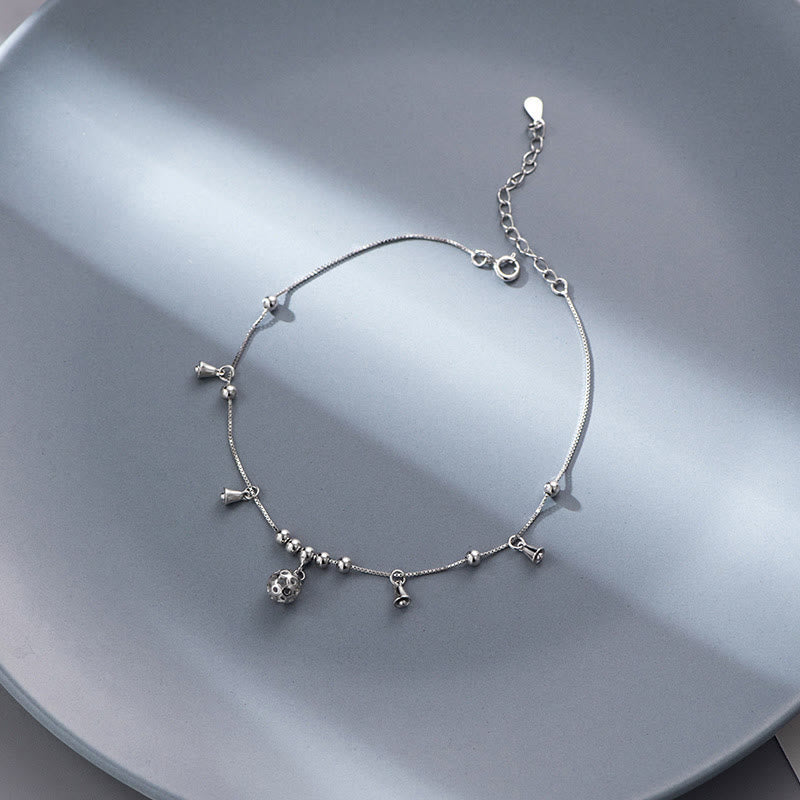 KarmaRipple's 925 Sterling Silver Antiquity Bell Protection Anklet p8