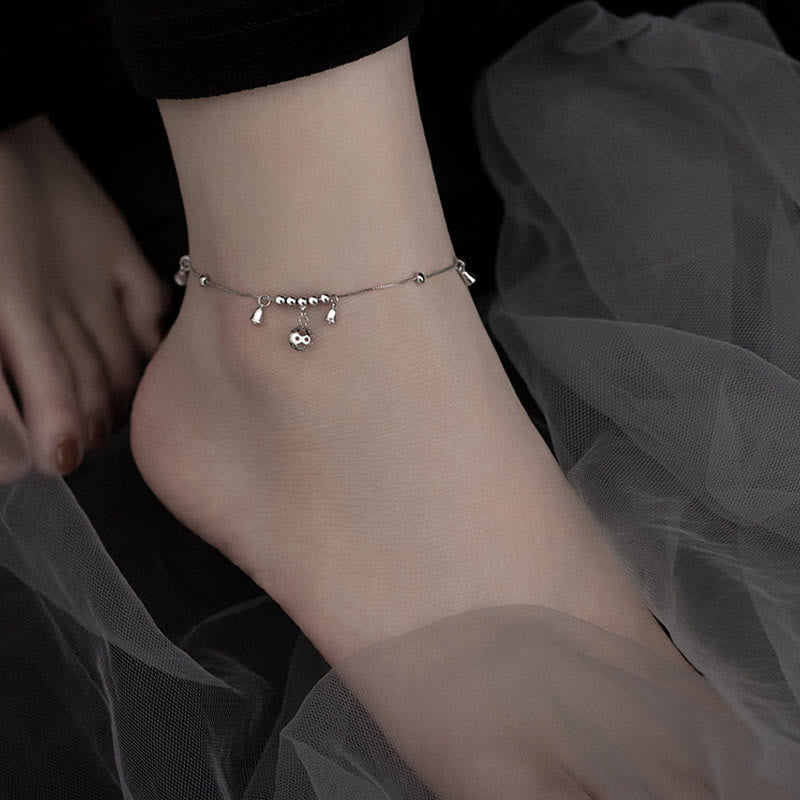 KarmaRipple's 925 Sterling Silver Antiquity Bell Protection Anklet p2