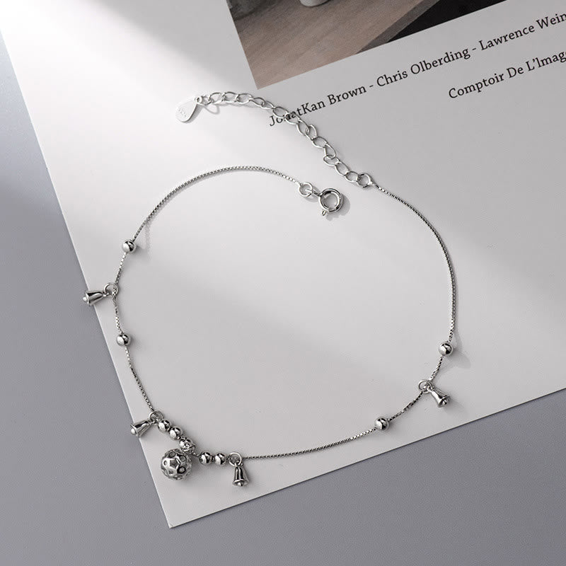 KarmaRipple's 925 Sterling Silver Antiquity Bell Protection Anklet p7
