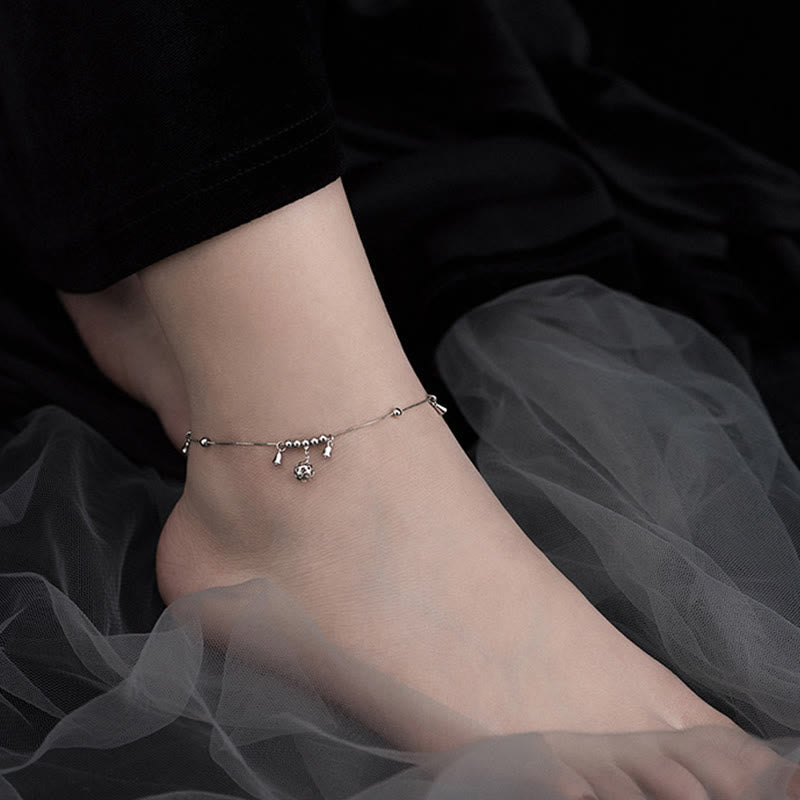 KarmaRipple's 925 Sterling Silver Antiquity Bell Protection Anklet p4