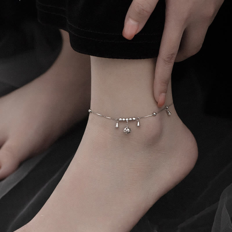 KarmaRipple's 925 Sterling Silver Antiquity Bell Protection Anklet p5