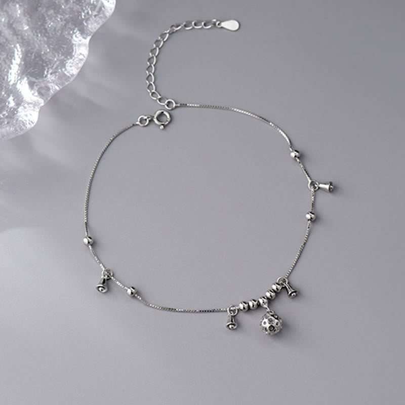 KarmaRipple's 925 Sterling Silver Antiquity Bell Protection Anklet p6