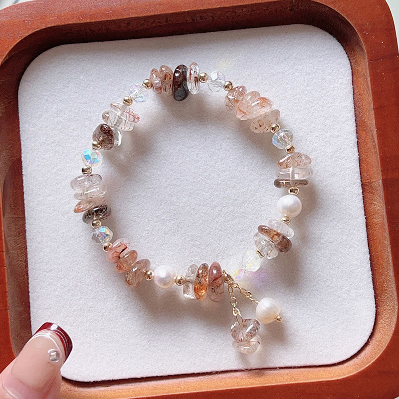 KarmaRipple's Authentic Super Seven Gemstone Irregular Small Pieces Positive Bracelet p5