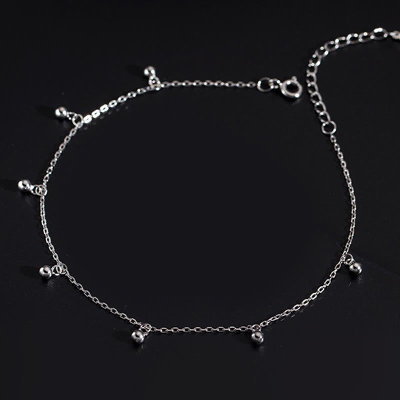 KarmaRipple's 925 Sterling Silver Small Beadwork Talisman Blessing Anklet p9