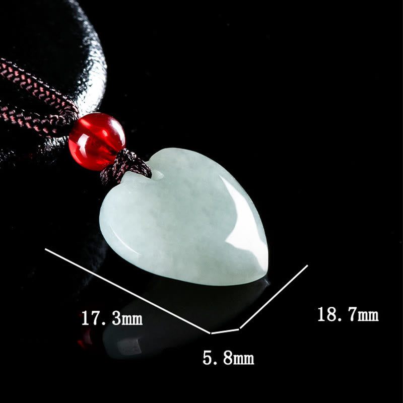 KarmaRipple's Jade Heart Prosperity Pendant Necklace p7
