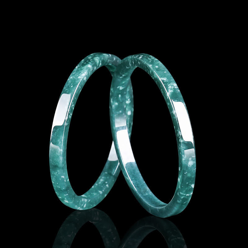 KarmaRipple's Authentic Jade Abundance Thin Bracelet Bangle p2
