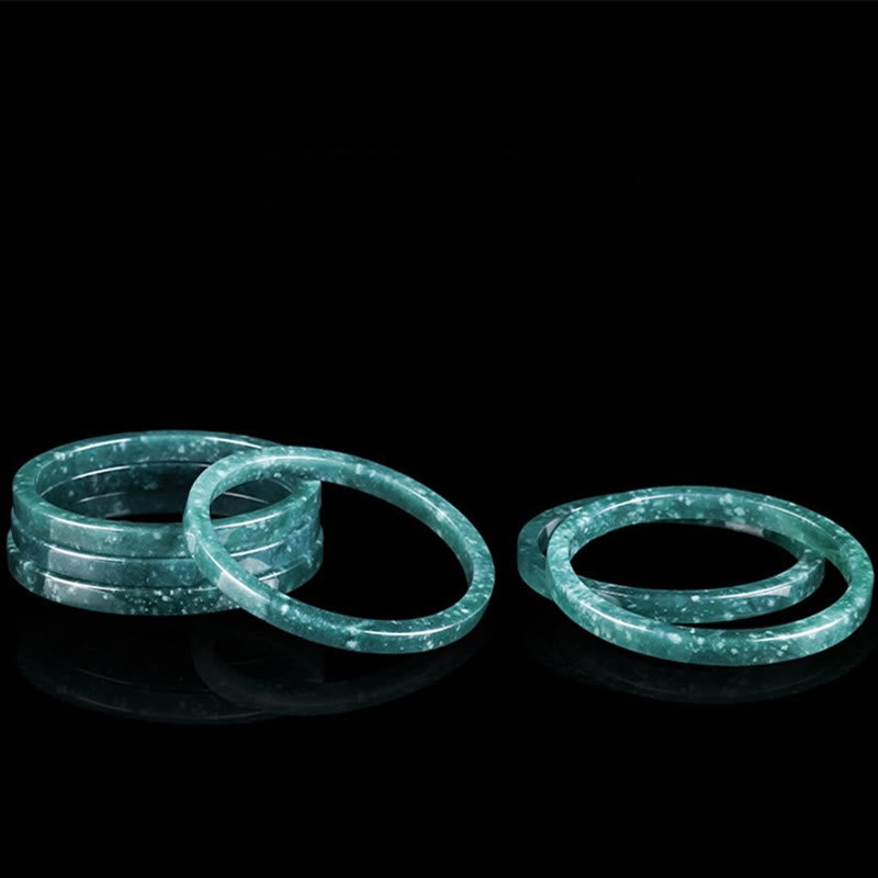 KarmaRipple's Authentic Jade Abundance Thin Bracelet Bangle p10