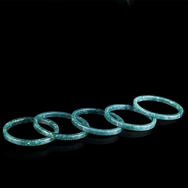 KarmaRipple's Authentic Jade Abundance Thin Bracelet Bangle p3