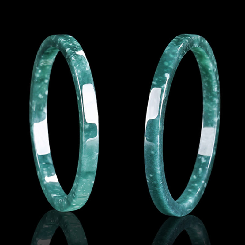 KarmaRipple's Authentic Jade Abundance Thin Bracelet Bangle p11