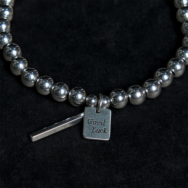 KarmaRipple's Titanium Steel Good Fortune Balance Bracelet p5