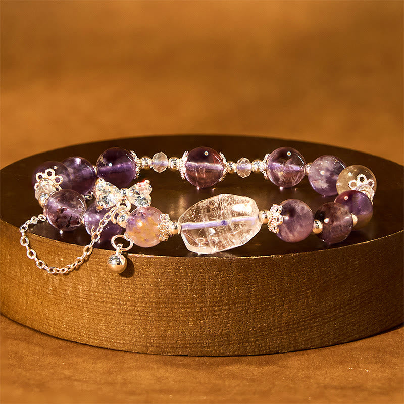 KarmaRipple's Authentic Purple Phantom Bow Wisdom Bracelet p1
