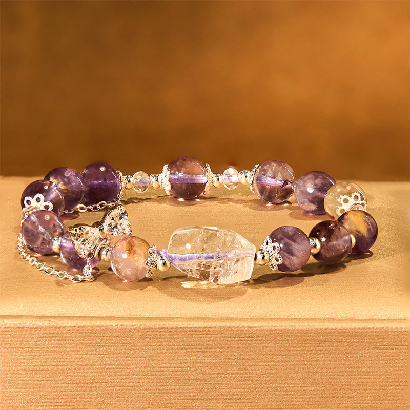 KarmaRipple's Authentic Purple Phantom Bow Wisdom Bracelet p3