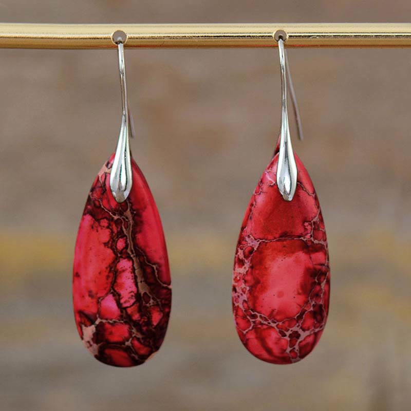 KarmaRipple's Emperor Stone Balancing Gemstone Earrings p12