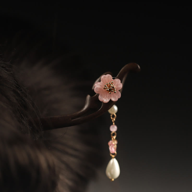 KarmaRipple's Ebony Flower Butterfly Blessing Hairpin p2