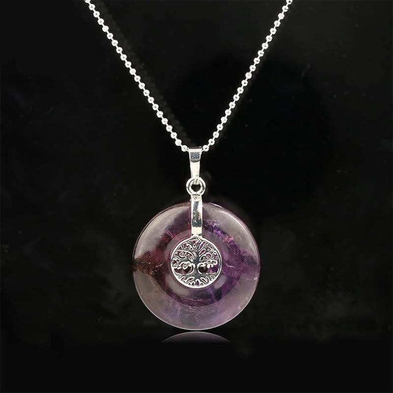 KarmaRipple's Various Gemstone'se Quartz Green Aventurine Amethyst The Tree of Life Kindness Pendant Necklace p26