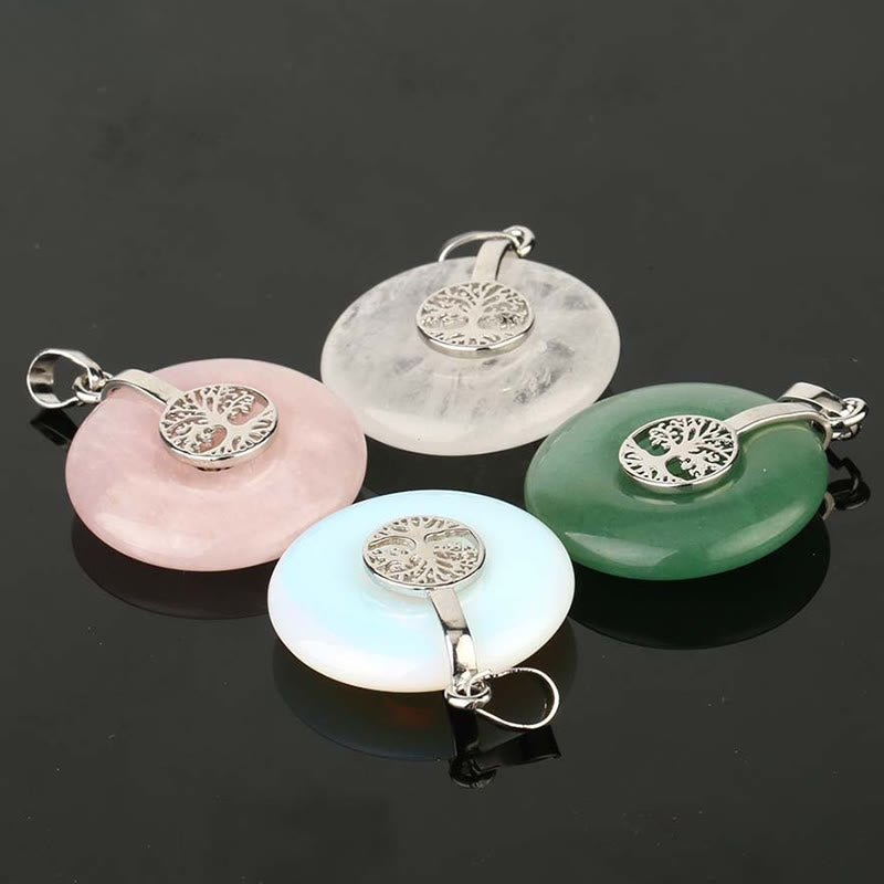 KarmaRipple's Various Gemstone'se Quartz Green Aventurine Amethyst The Tree of Life Kindness Pendant Necklace p21