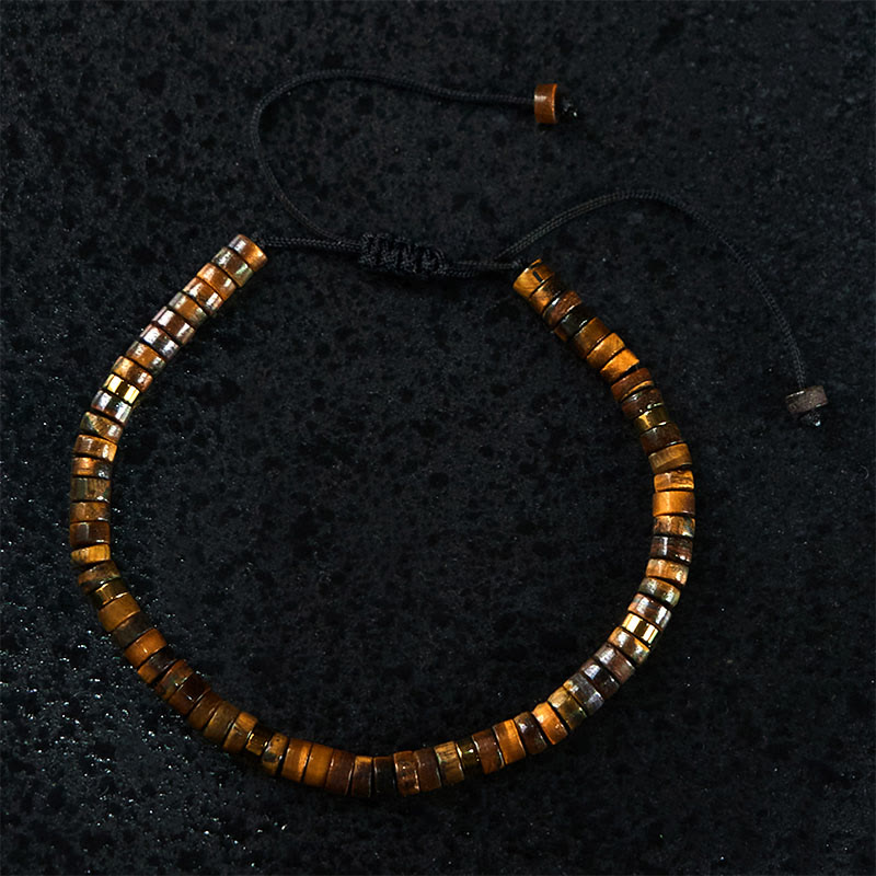 KarmaRipple's Authentic Tiger Eye Spacer Bead Courage Bracelet p2