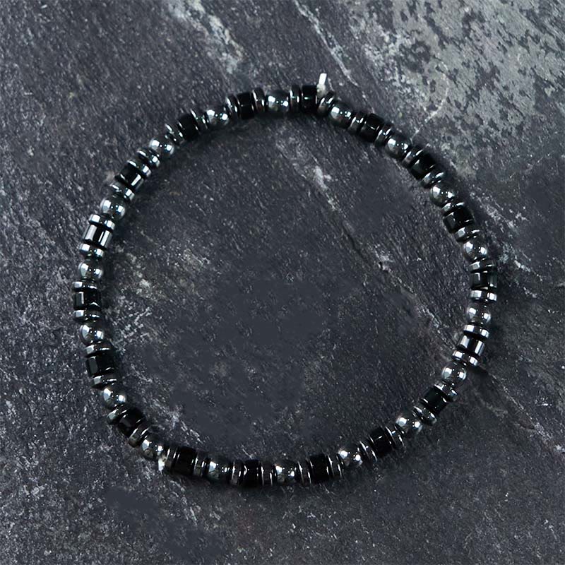 KarmaRipple's Authentic Hematite Beadwork Powerful Bracelet p1