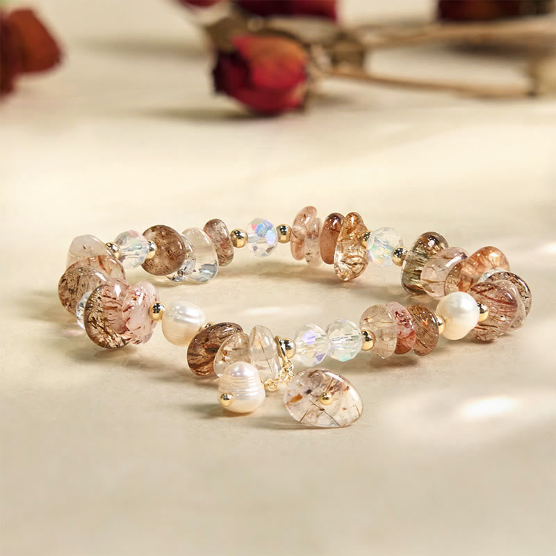 KarmaRipple's Authentic Super Seven Gemstone Irregular Small Pieces Positive Bracelet p2
