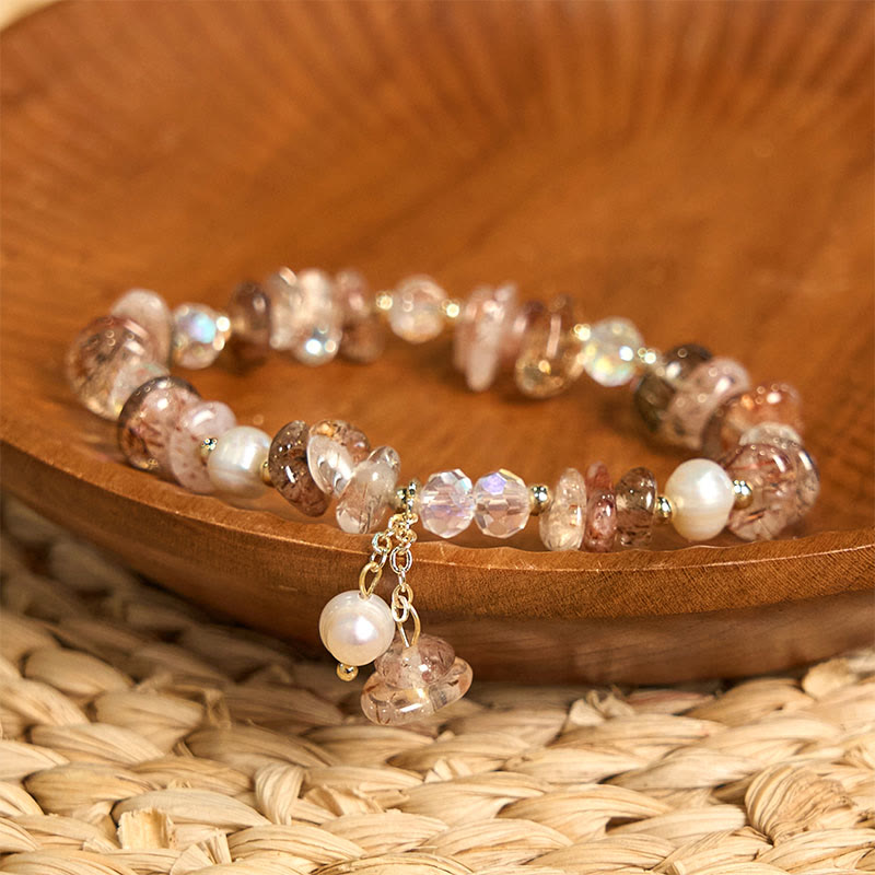 KarmaRipple's Authentic Super Seven Gemstone Irregular Small Pieces Positive Bracelet p3