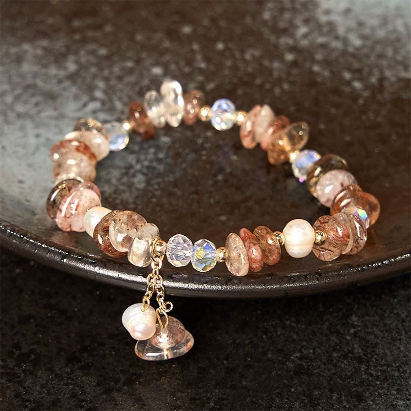 KarmaRipple's Authentic Super Seven Gemstone Irregular Small Pieces Positive Bracelet p1