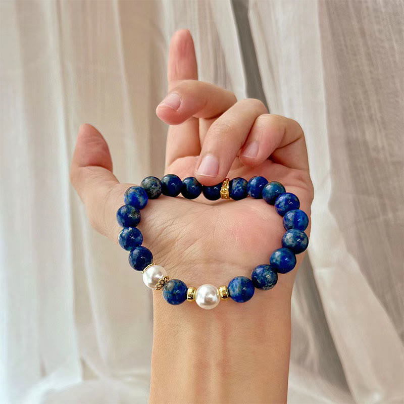 KarmaRipple's Lazurite Beadwork Serenity Balance Bracelet p10