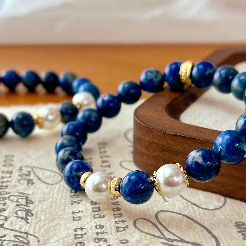 KarmaRipple's Lazurite Beadwork Serenity Balance Bracelet p7
