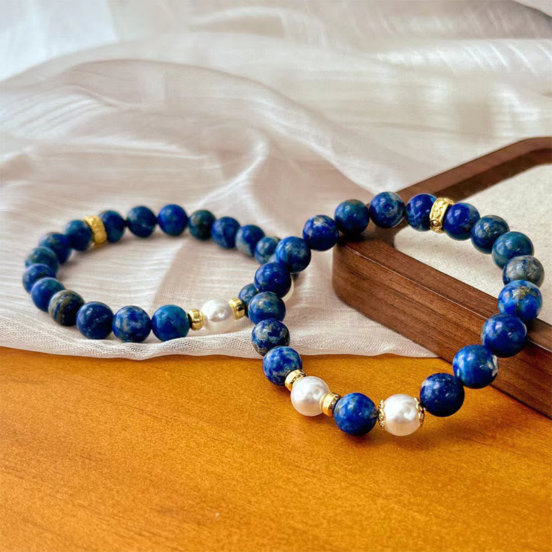 KarmaRipple's Lazurite Beadwork Serenity Balance Bracelet p8